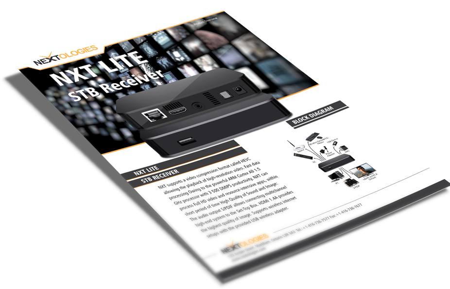 Nxt Lete NXTIRD-2014-RX Satellite & IP Receiver - NEXTOLOGIES